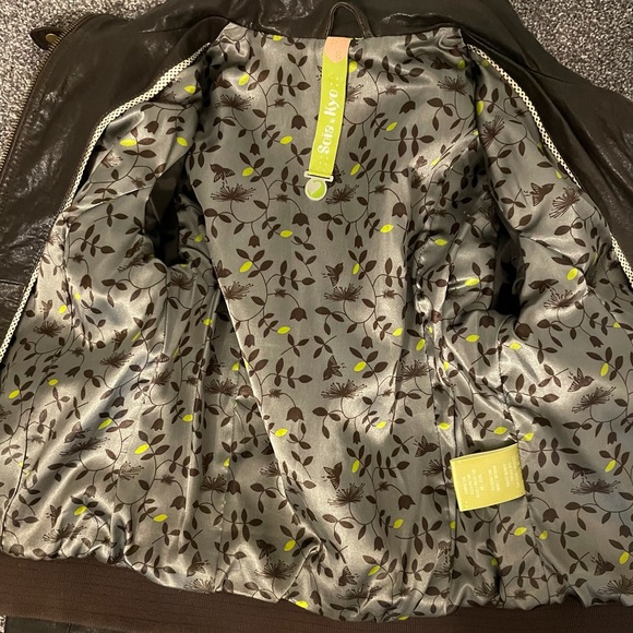 Soia & Kyo Leather Bomber Jacket - Picture 7 of 8